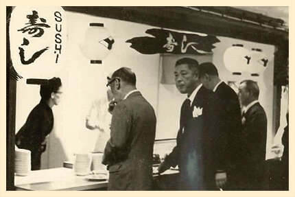 Sushi bar at the 50th anniversary